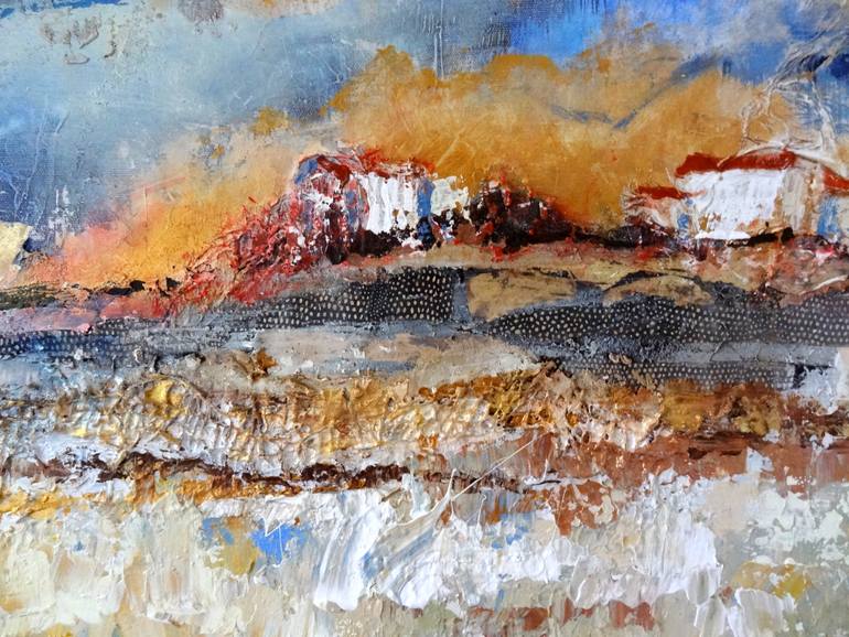 Original Abstract Expressionism Seascape Painting by Inelouise Mourick