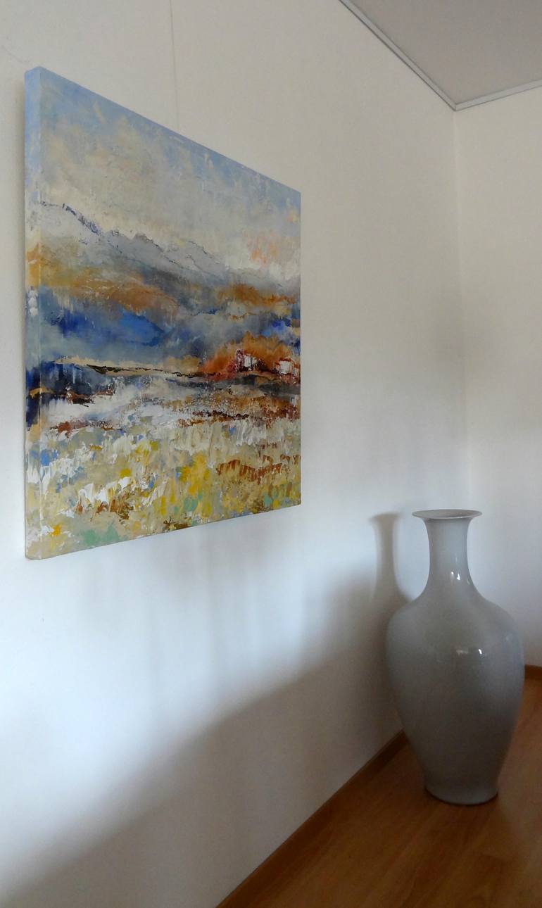 Original Abstract Expressionism Seascape Painting by Inelouise Mourick