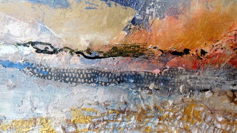 Original Abstract Expressionism Seascape Painting by Inelouise Mourick