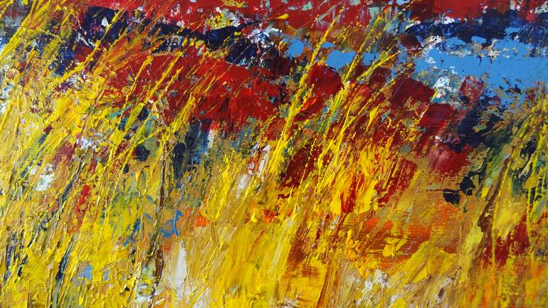 Original Abstract Expressionism Landscape Painting by IneLouise Mourick