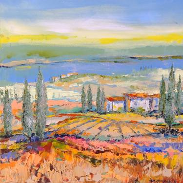 Original Abstract Expressionism Landscape Paintings by IneLouise Mourick