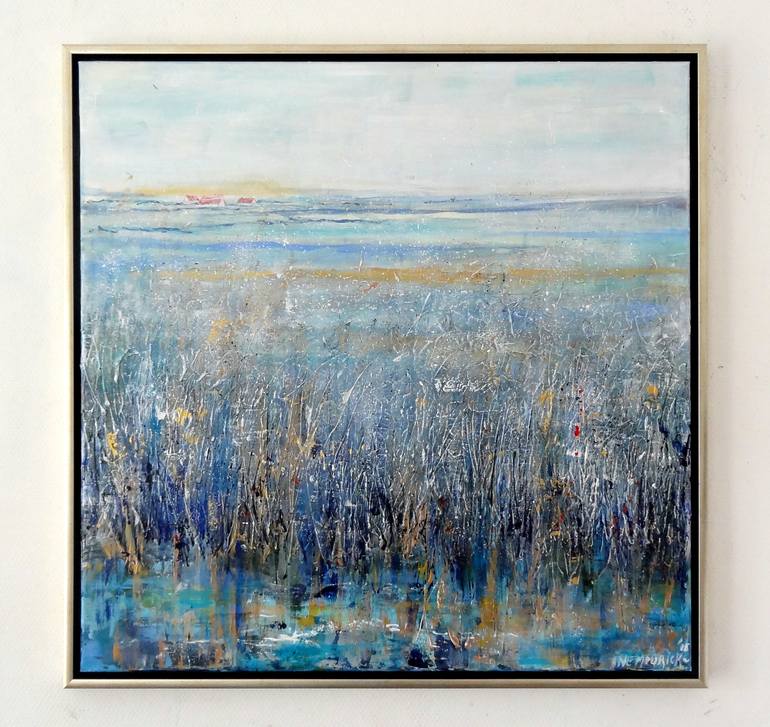 Original Abstract Expressionism Landscape Painting by IneLouise Mourick