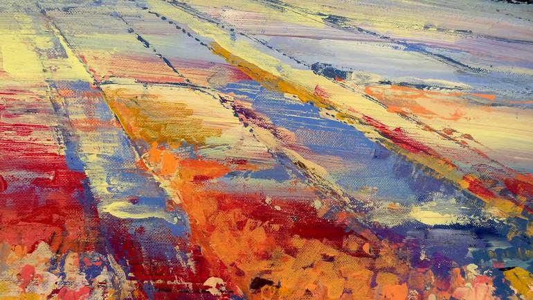 Original Abstract Expressionism Landscape Painting by IneLouise Mourick