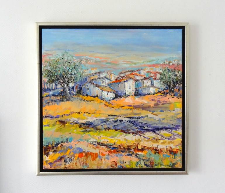 Original Abstract Expressionism Landscape Painting by IneLouise Mourick