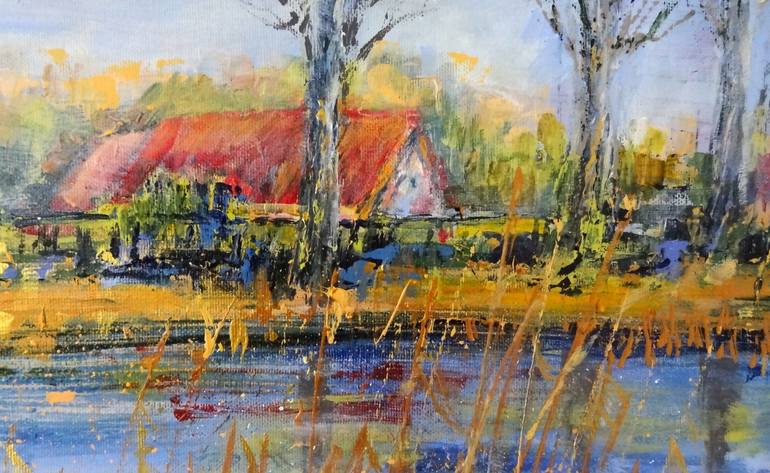 Original Impressionism Landscape Painting by Inelouise Mourick