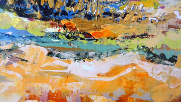 Original Abstract Expressionism Landscape Painting by IneLouise Mourick