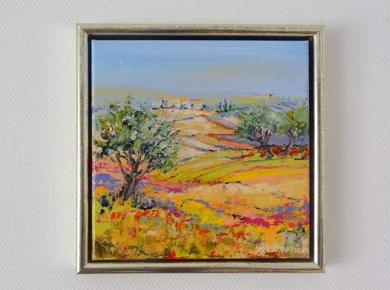 Original Abstract Expressionism Landscape Painting by IneLouise Mourick