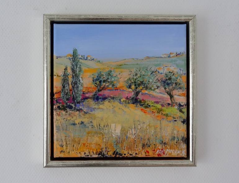 Original Abstract Expressionism Landscape Painting by IneLouise Mourick