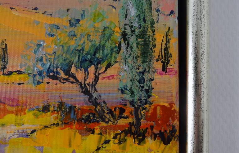 Original Abstract Expressionism Landscape Painting by IneLouise Mourick