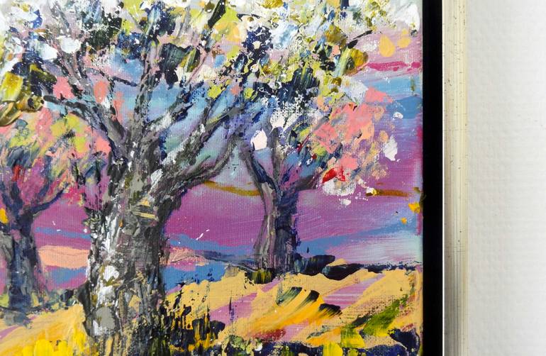 Original Abstract Expressionism Landscape Painting by IneLouise Mourick