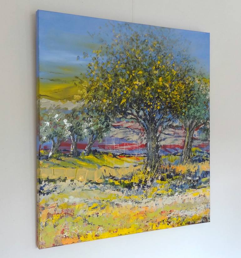 Original Abstract Expressionism Nature Painting by Inelouise Mourick