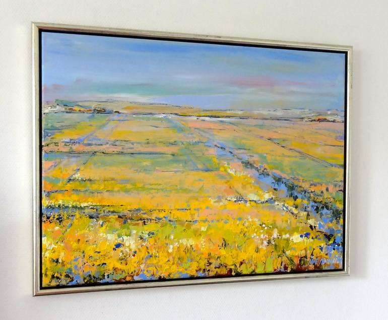 Original Abstract Landscape Painting by IneLouise Mourick