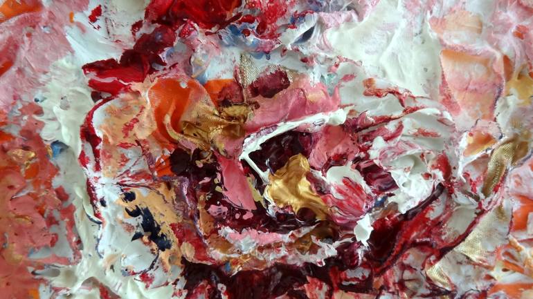 Original Abstract Floral Painting by IneLouise Mourick