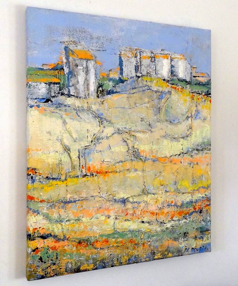 Original Abstract Landscape Painting by IneLouise Mourick