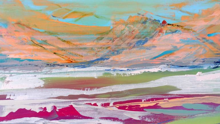 Original Abstract Landscape Painting by Inelouise Mourick