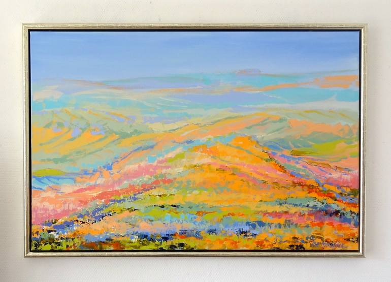 Original Abstract Landscape Painting by IneLouise Mourick