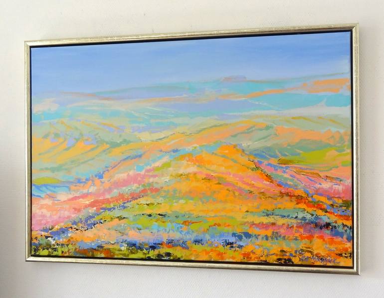 Original Abstract Landscape Painting by IneLouise Mourick