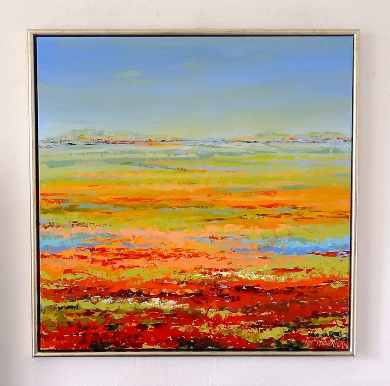 Original Abstract Landscape Painting by IneLouise Mourick