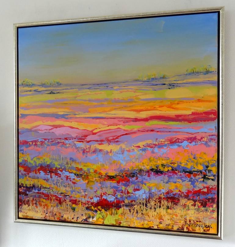 Original Abstract Landscape Painting by IneLouise Mourick