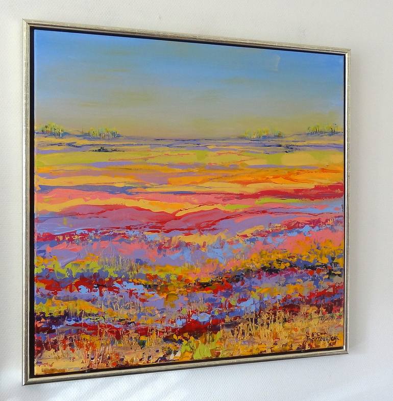 Original Abstract Landscape Painting by IneLouise Mourick