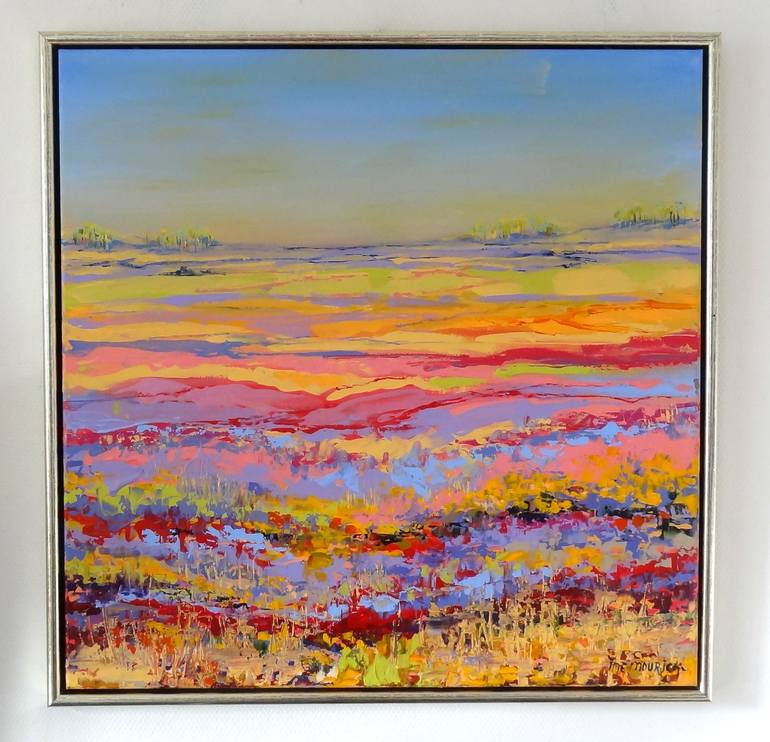 Original Abstract Landscape Painting by IneLouise Mourick