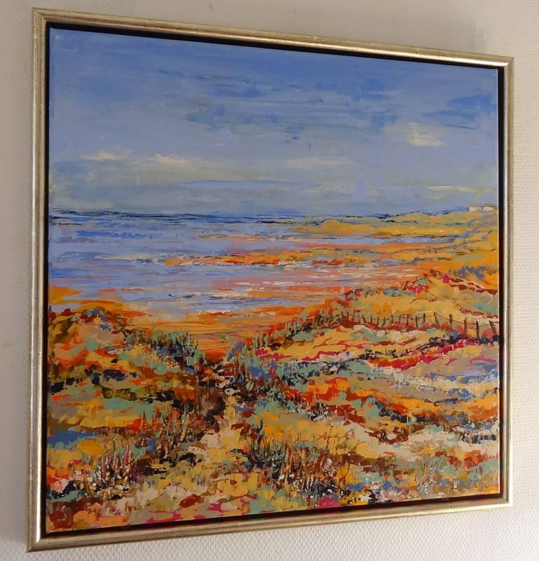 Original Abstract Expressionism Seascape Painting by IneLouise Mourick