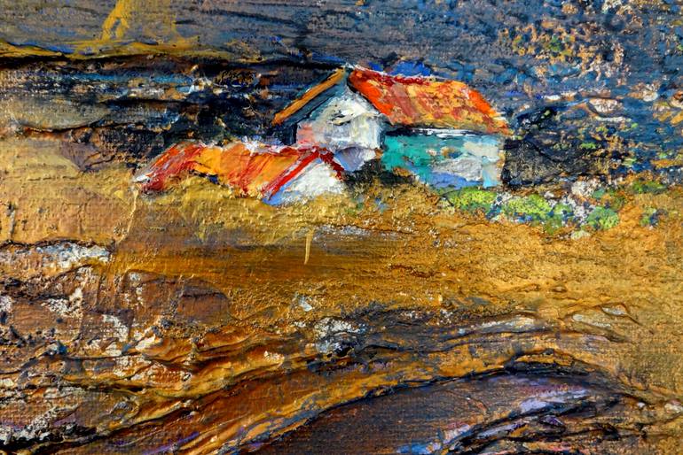 Original Abstract Landscape Painting by Inelouise Mourick