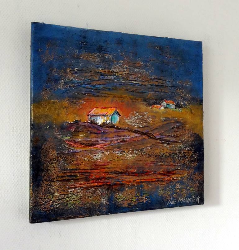 Original Abstract Landscape Painting by Inelouise Mourick