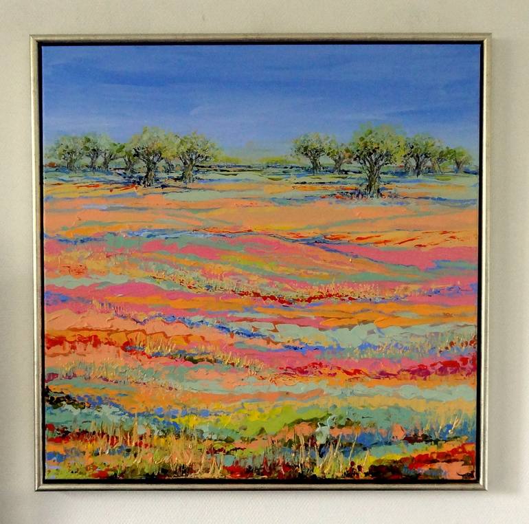 Original Abstract Landscape Painting by IneLouise Mourick