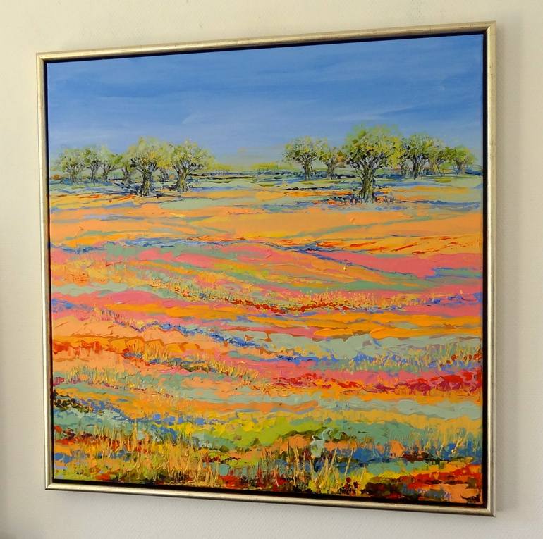 Original Abstract Landscape Painting by IneLouise Mourick