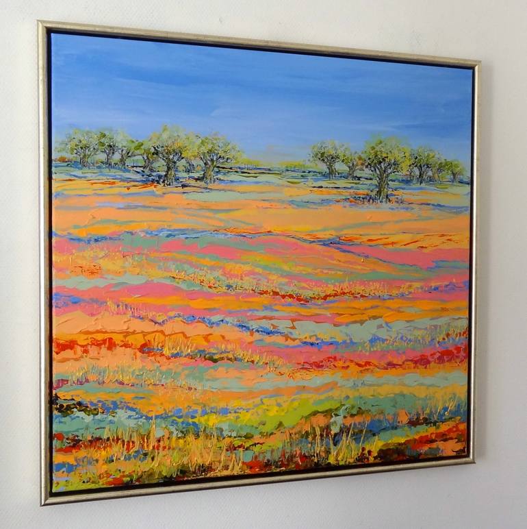 Original Abstract Landscape Painting by IneLouise Mourick