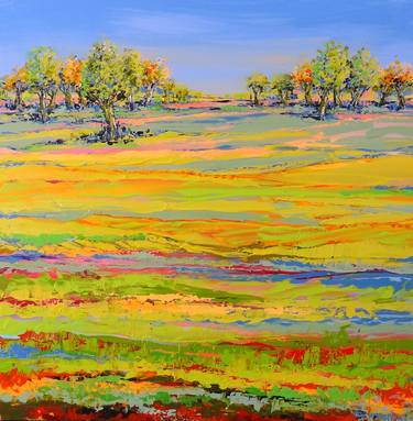 Original Abstract Landscape Paintings by IneLouise Mourick