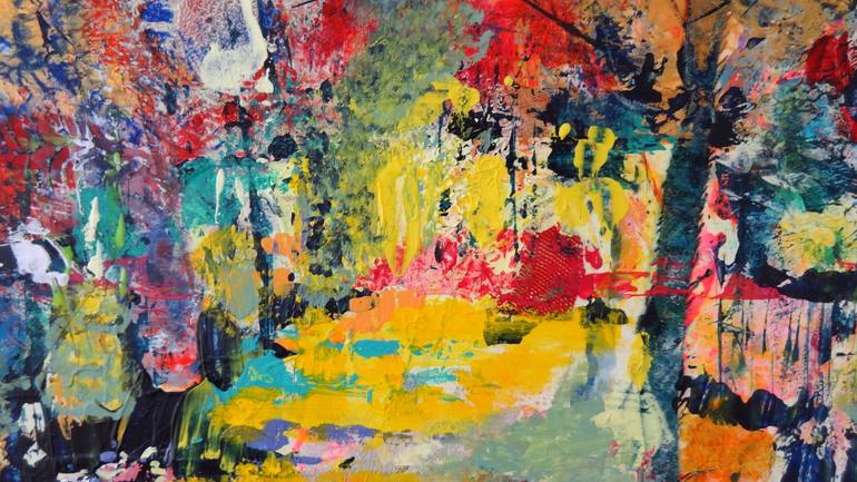 Original Abstract Landscape Painting by Inelouise Mourick