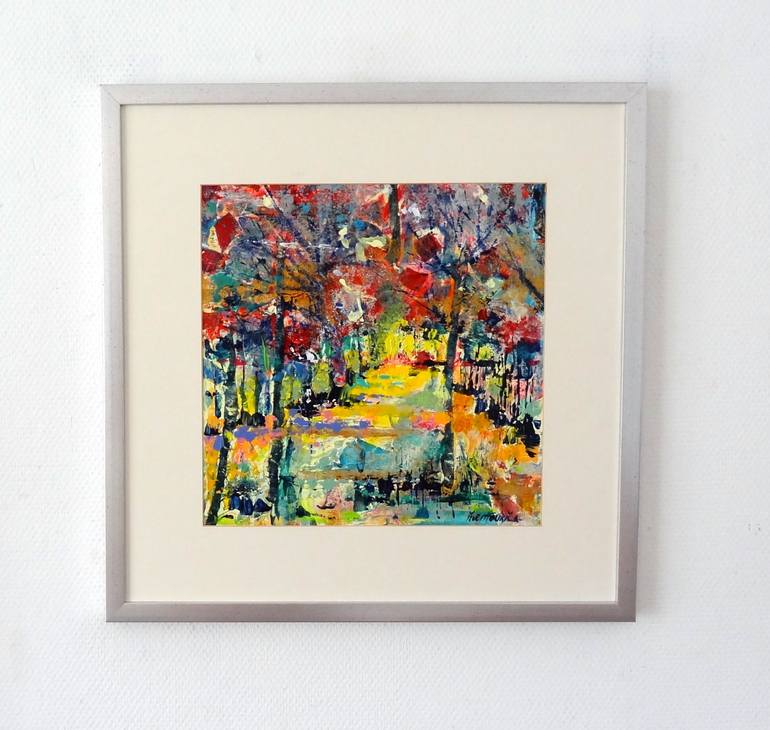 Original Abstract Landscape Painting by Inelouise Mourick