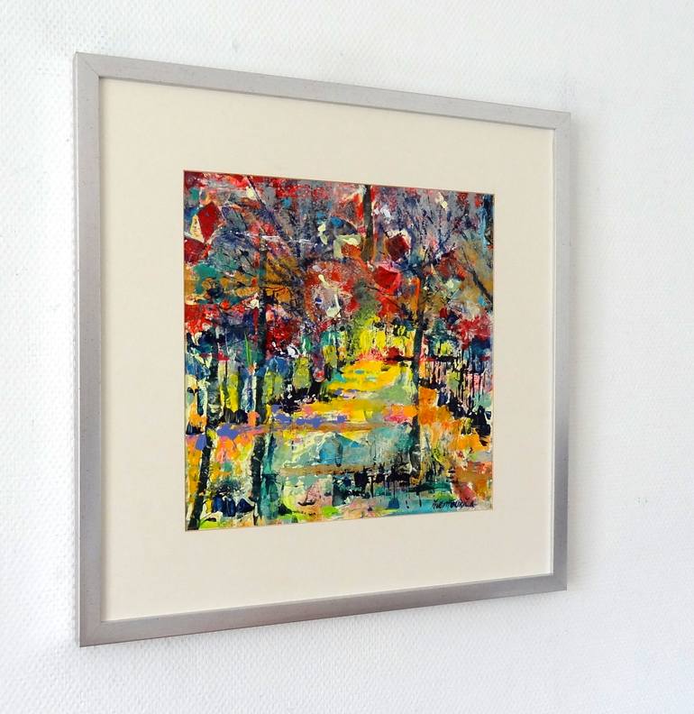 Original Abstract Landscape Painting by Inelouise Mourick
