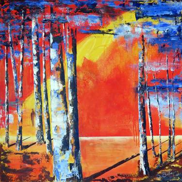 Print of Abstract Expressionism Nature Paintings by Suzanne Belair