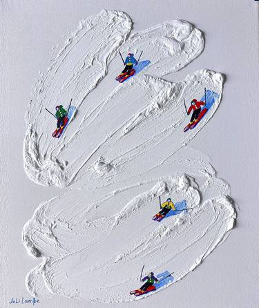 Original Abstract Expressionism Fantasy Painting by Juli Lampe