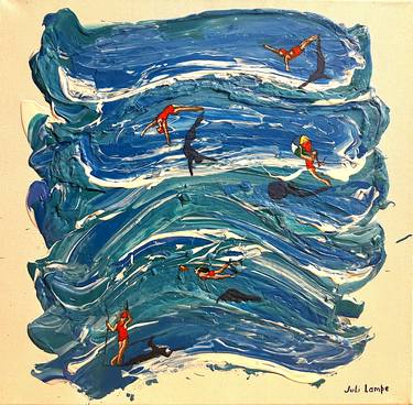 Print of Fine Art Beach Paintings by Juli Lampe