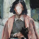 Pink Coat Black Cat by ANNA SUDBINA