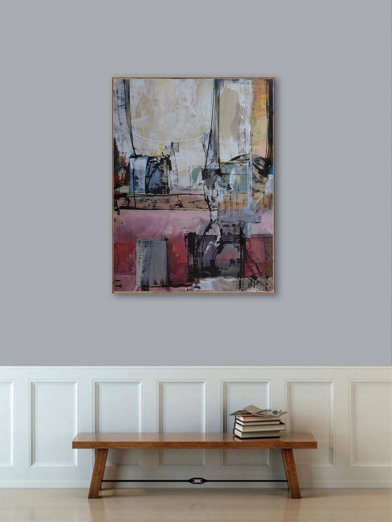 Original Abstract Expressionism Abstract Painting by ANNA SUDBINA