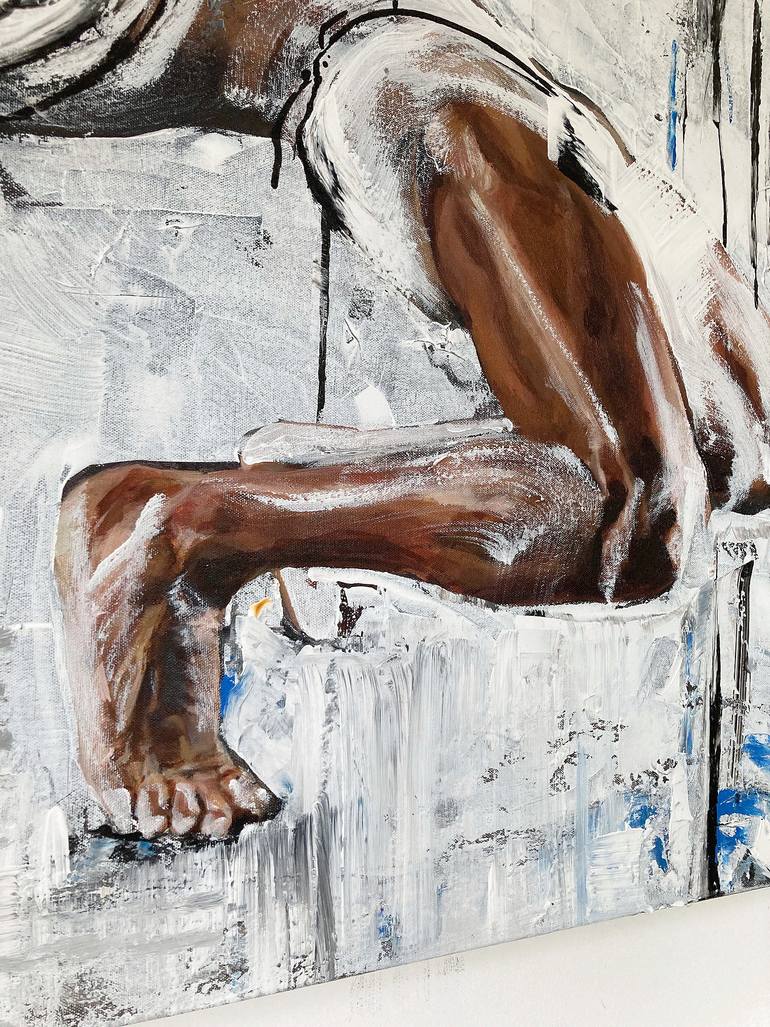 Original Abstract Expressionism Body Painting by Anna Sudbina