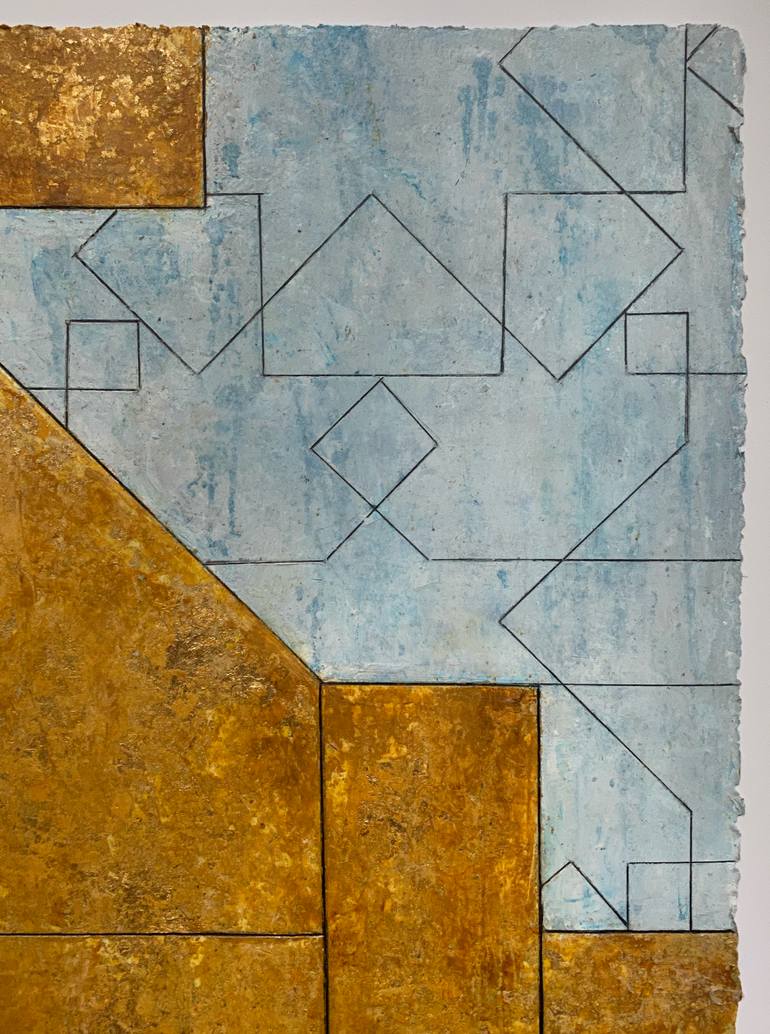 Original Abstract Geometric Painting by Stephen Cimini