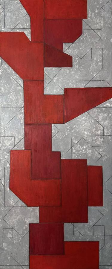 Print of Contemporary Geometric Paintings by stephen cimini