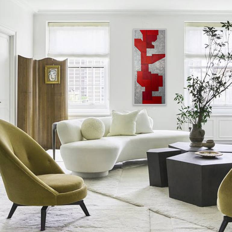 Original Contemporary Geometric Painting by Stephen Cimini