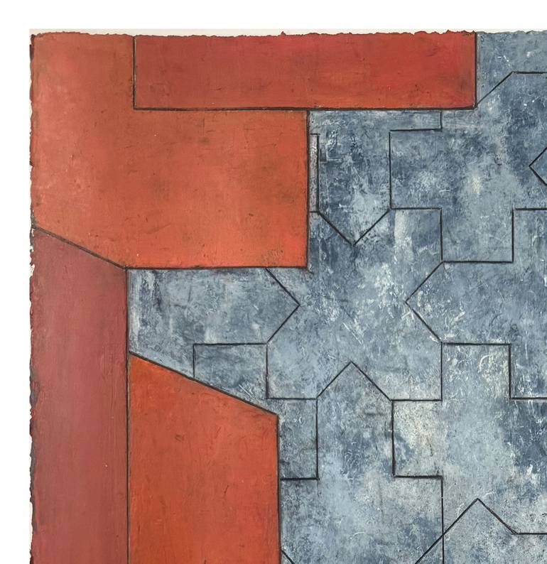 Original Geometric Abstract Painting by stephen cimini