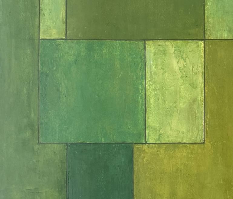 Original Abstract Geometric Painting by stephen cimini