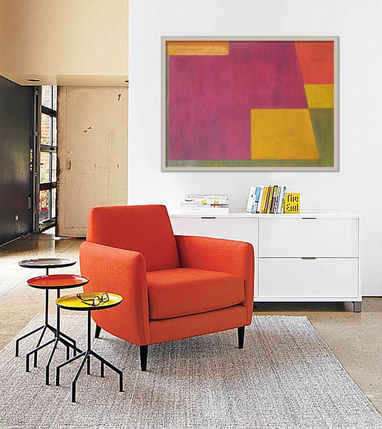Original Abstract Architecture Painting by Stephen Cimini