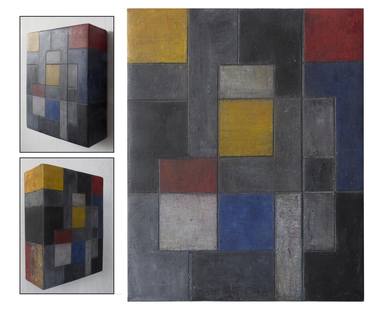 Original Abstract Geometric Paintings by stephen cimini