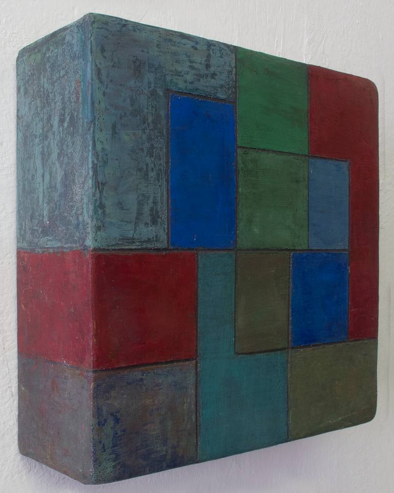 Original Abstract Geometric Painting by Stephen Cimini
