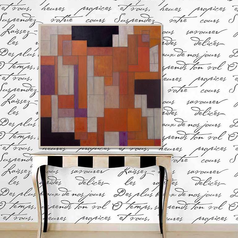 Original Modernism Abstract Painting by Stephen Cimini